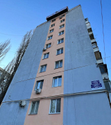 В жилом доме №4 по ул. Перспективная произведено утепление торцевой стены 1-го подъезда