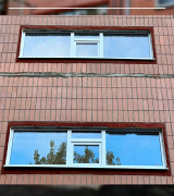 По адресу: ул. Уфимцева, д. 6 корпус 5 произведены работы по ремонту фасада дома.